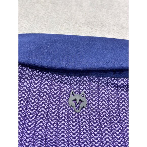 Greyson Polo Shirt Mens Purple Patterned Size L Golf Performance - Picture 7 of 10